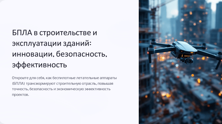 БПЛА в строительстве: инновации, безопасность, эффективность