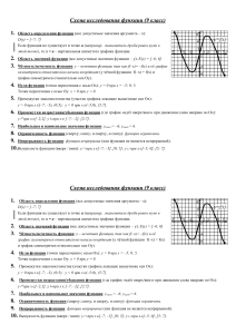 Схема исследования функции (9 класс)