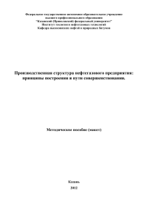 Производственная структура НГП: принципы и совершенствование