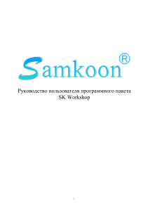 SK Workshop: Руководство пользователя