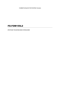 FG-FOM155L2: Краткое техническое описание платформы FlexGain