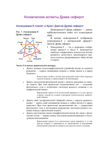 Космические аспекты Древа Сефирот: Нонаграмма и Даат