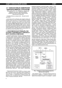 Финансовые измерения корпоративных стратегий