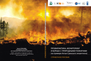 Профилактика и борьба с лесными пожарами в Алтае-Саянском регионе