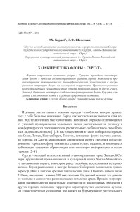 Флора Сургута: таксономический анализ
