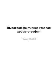 Высокоэффективная газовая хроматография: учебное пособие