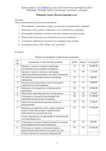 Задача по бухгалтерскому учету: журнал, баланс, ведомость