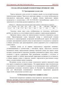Проектирование городских улиц: планы и профили