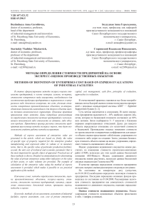 Оценка стоимости предприятий: экспресс-методы