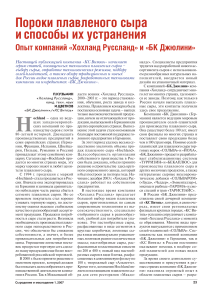 Пороки плавленого сыра: опыт «Хохланд» и «БК Джюлини»
