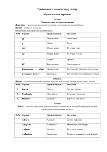Музыкальные термины: учебное пособие для музыкальной школы