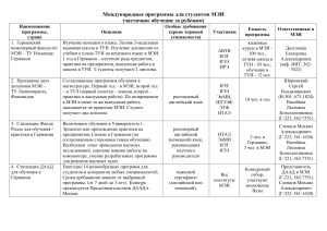 Международные программы МЭИ для студентов