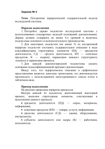 Задание: Построение иерархической модели системы