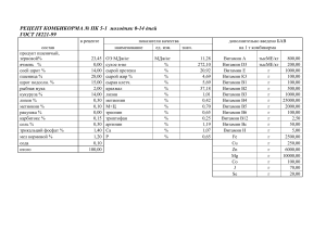 Рецепт комбикорма ПК 5-1 для молодняка 0-14 дней