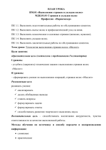 План урока: стрижка Маллет, парикмахерское искусство