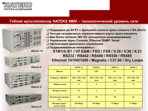 NATEKS MMX: гибкий мультиплексор для технологических сетей