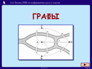 Графы: презентация по информатике для 5-7 классов