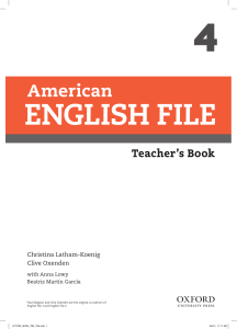American English File 4 Teacher's Book