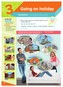 Going on Holiday: English Coursebook for Middle School