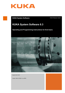 KUKA System Software 8.3: Руководство пользователя