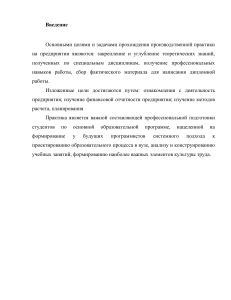 Отчет о производственной практике программиста