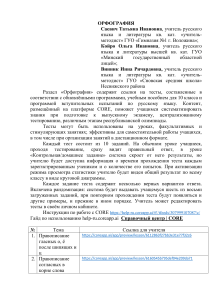 Орфография: тесты для подготовки к экзаменам