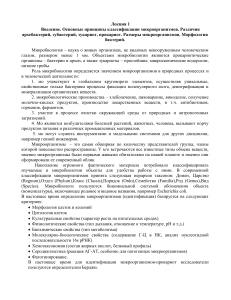 Микробиология: Классификация и морфология микроорганизмов