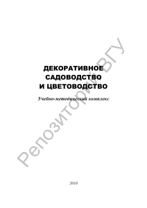 Конспект лекций: Декоративное садоводство и цветоводство