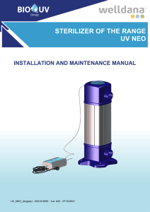 Руководство пользователя NEO UV