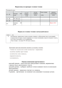 Техника чтения 4 класс: нормативы, текст, вопросы