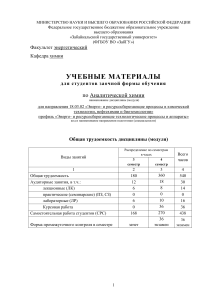 Аналитическая химия: Учебные материалы для заочников