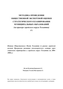 Методика общественной экспертизы стратегического планирования