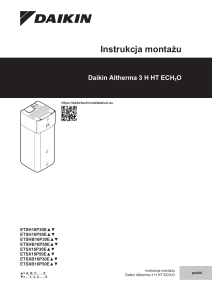 Руководство по установке Daikin Altherma 3 H HT ECH₂O