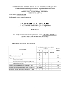 Учебные материалы по истории для заочников