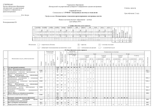 Учебный план: Электронные системы и технологии