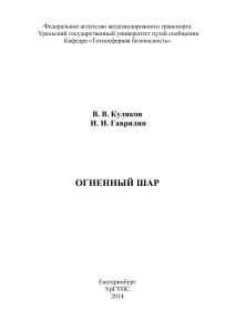 Огненный шар: Методические рекомендации по БЖД