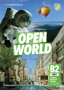 Open World B2 First Student's Book: Учебник английского