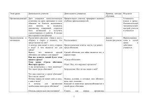 План урока: Среда обитания и факторы среды