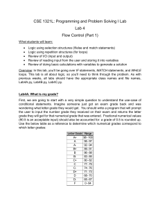 CSE 1321L Lab 4: Flow Control in Python