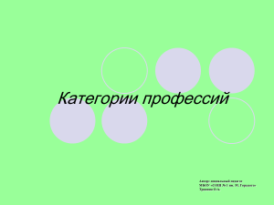 Категории профессий: профориентация, типы, выбор