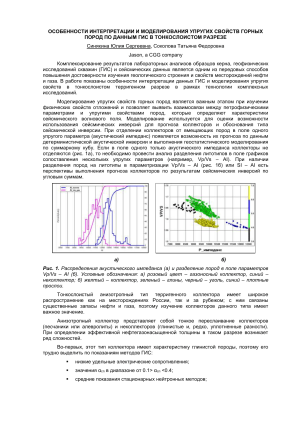 Интерпретация стандартного комплекса ГИС