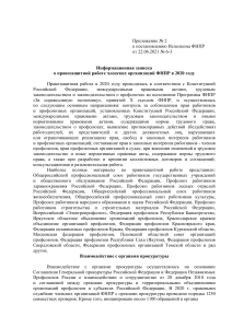Правозащитная работа ФНПР в 2020 году: Информзаписка