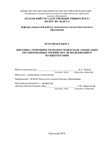 Бизюк А.П., Применение интегративного теста тревожности