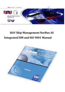 Руководство ISM-ISO HAV Ship Management