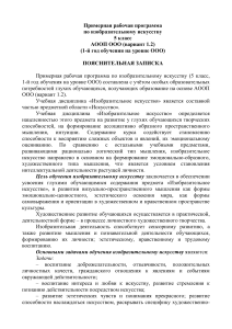 Изобразительное искусство 5 класс: Рабочая программа для глухих