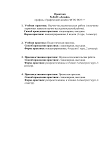 Учебная практика: Графический дизайн, программа