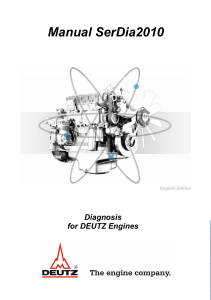 SerDia2010 DEUTZ Engine Diagnosis Manual