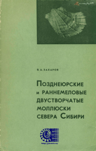 Двустворчатые моллюски севера Сибири: юра и мел