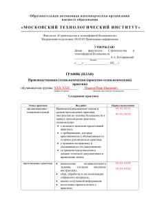 График практики, задание, отчет. Прикладная информатика