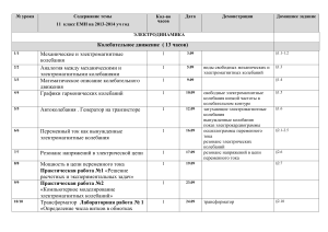 Физика 11 класс: Учебный план ЕМН 2013-2014